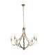 Lodge 8 Light Pendant Satin Silver Metal_Main