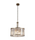 Victoria 5 Light Pendant Antique Brass Clear Crystal_Main
