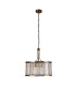 Victoria 5 Light Pendant Antique Brass Clear Crystal_Off