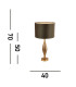 Base Only Rye Table Lamp Antique Brass Metal_Line