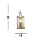Victoria Wall Light Antique Brass Clear Crystal_Line