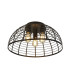 Vision Cage 3 Light Flush Matt Black Metal_Main