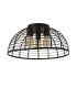 Vision Cage 3 Light Flush Matt Black Metal_Off