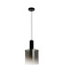 Sweden Pendant Matt Black Smoked Ombre Glass_Off