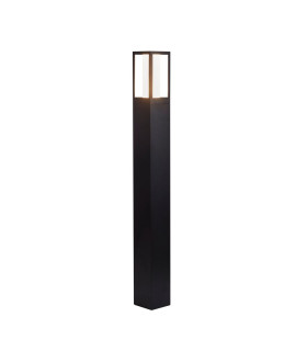 Avenue Outdoor Post Black Matt White Polycarbonate_Main