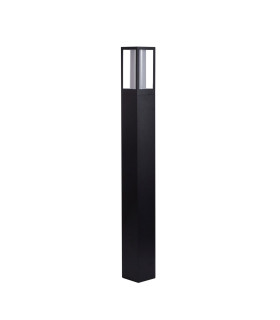 Avenue Outdoor Post Black Matt White Polycarbonate_Off
