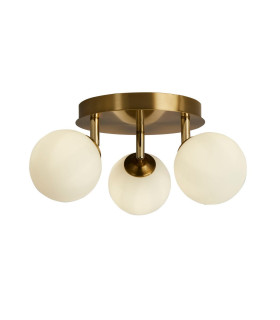 Crosby 3 Light SemiFlush Gold Opal Glass_Main
