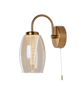 Cyclone Wall Light Bronze Champagne Glass_Main