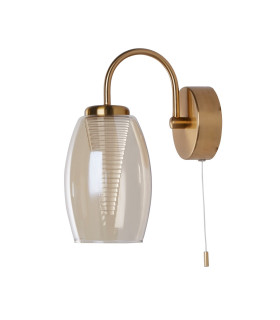 Cyclone Wall Light Bronze Champagne Glass_Off