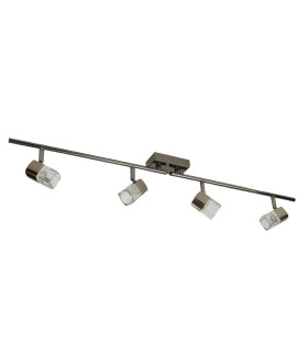Blocs 4 Light Split Bar Spotlight Chrome Clear Glass_Main