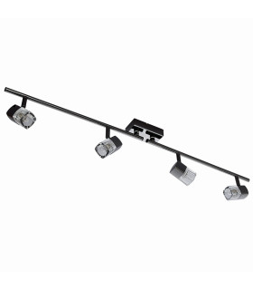 Blocs 4 Light Split Bar Spotlight Chrome Clear Glass_Off