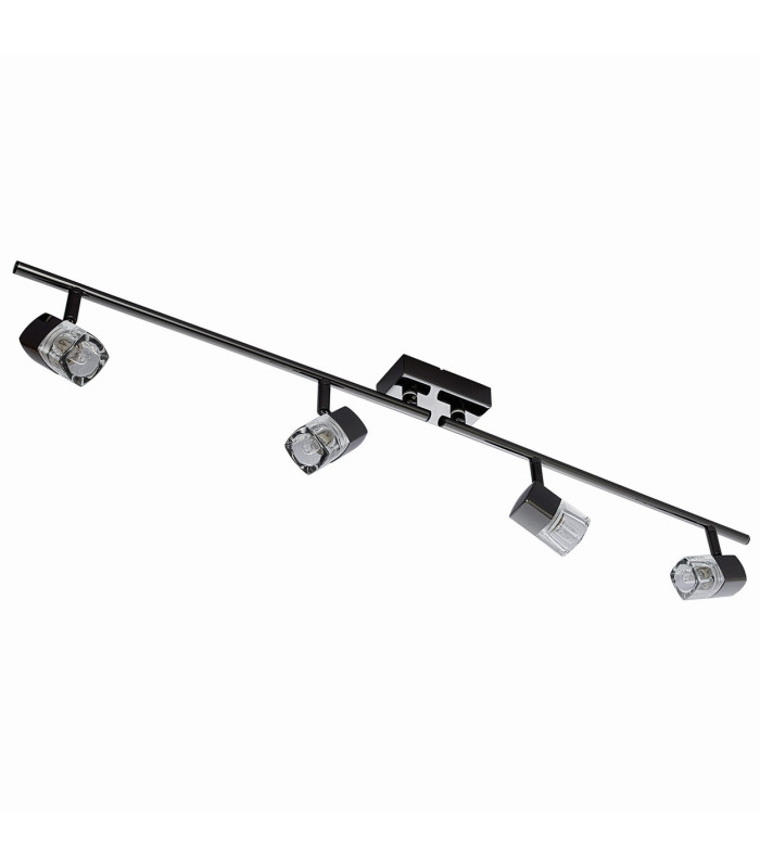 Blocs 4 Light Split Bar Spotlight Chrome Clear Glass_Off