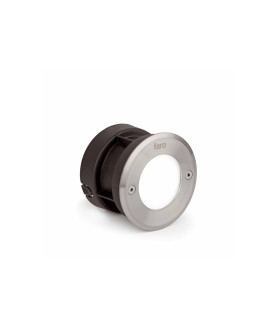 LED Round Recessed Outdoor Ground Light Matt Nickel IP67 - 1