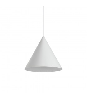 Indoor Dome Ceiling Pendant Lamp 1 Light White, E27 - 1
