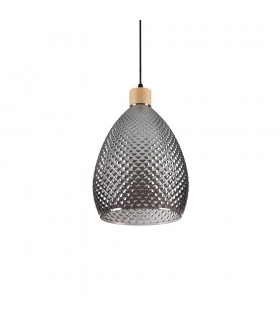 Indoor Dome Ceiling Pendant Lamp 1 Light Grey, E27 - 1
