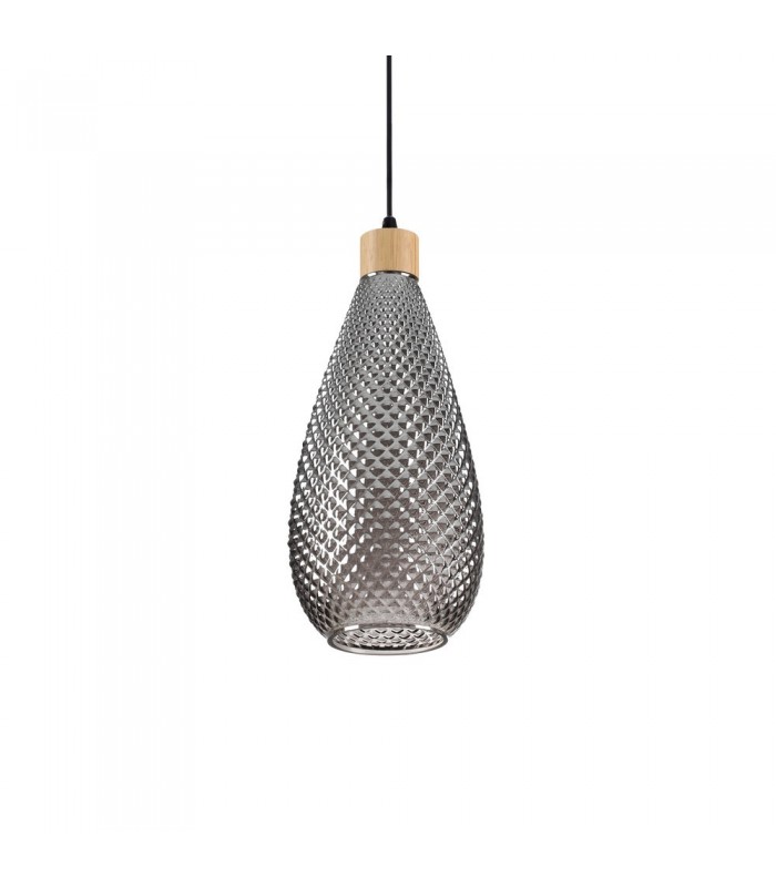 Indoor Dome Ceiling Pendant Lamp 1 Light Grey, E27 - 1