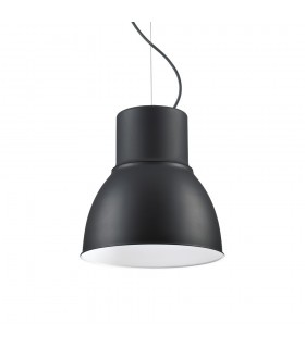 Indoor Dome Ceiling Pendant Lamp 1 Light Black, E27 - 1