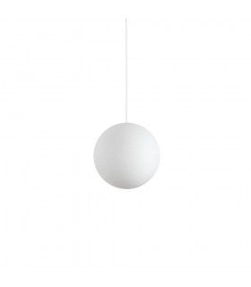 Indoor Globe Ceiling Pendant Lamp 1 Light White, E27 - 1