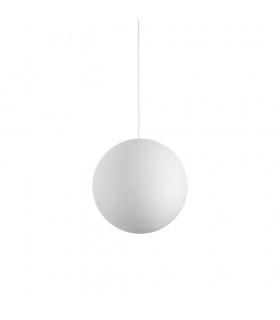 Indoor Globe Ceiling Pendant Lamp 1 Light White, E27 - 1