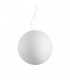 Indoor Globe Ceiling Pendant Lamp 1 Light White, E27 - 1