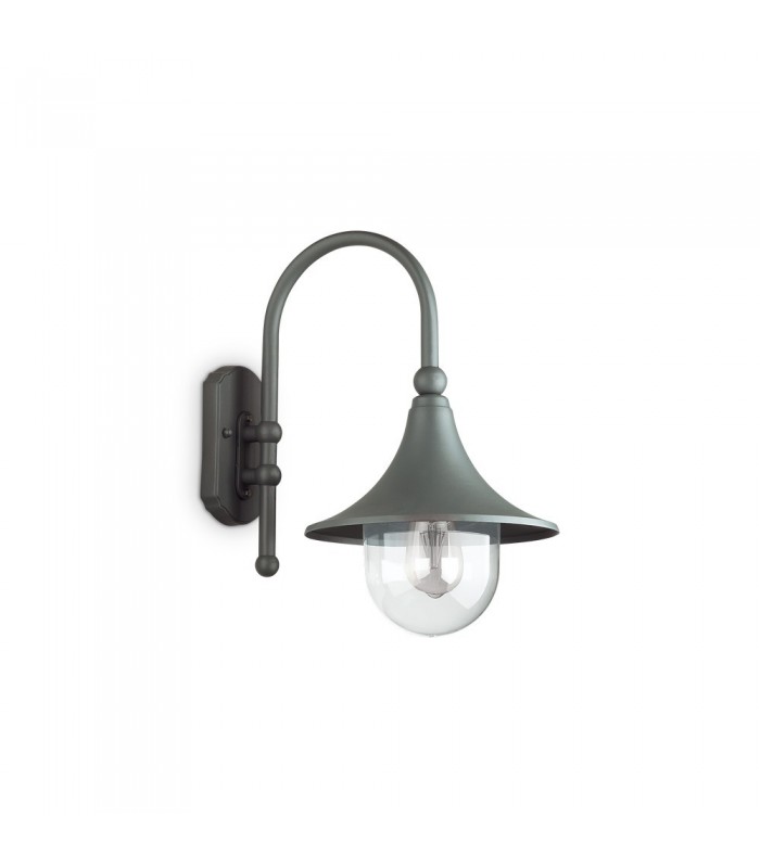 Outdoor Dome Wall Lantern 1 Light Anthracite IP43, E27 - 1