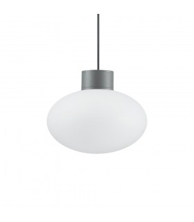 Bathroom Globe Pendant Light Anthracite IP44, E27 (Shade Sold Separately) - 1