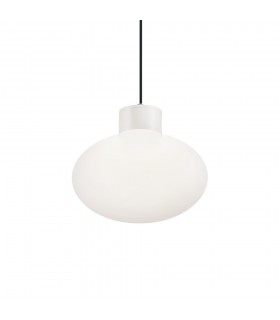 Bathroom Globe Pendant Light White IP44, E27 (Shade Sold Separately) - 1