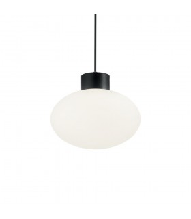 Bathroom Globe Pendant Light Black IP44, E27 (Shade Sold Separately) - 1