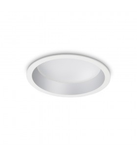 Integrated LED Indoor 20W Recessed Downlight Lamp White 3000K - 1