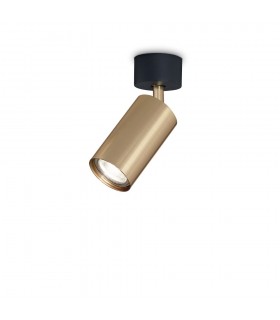 Indoor 1 Light Spotlight Ceiling Lamp Brass Satin, GU10 - 1