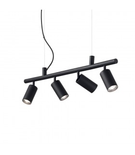 Indoor 4 Lights Spotlight Ceiling Pendant Lamp Black, GU10 - 1