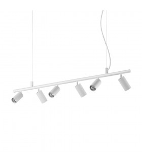 Indoor Spotlight Ceiling Pendant Lamp 6 Lights White, GU10 - 1