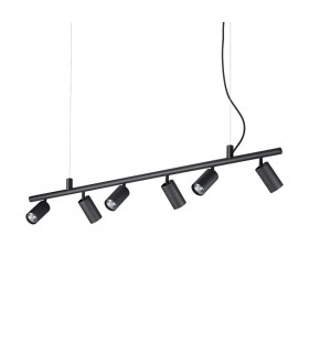 Indoor Spotlight Ceiling Pendant Lamp 6 Lights Black, GU10 - 1