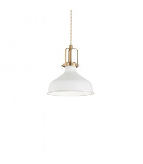 Indoor Dome Ceiling Pendant Lamp 1 Light White, E27 - 1
