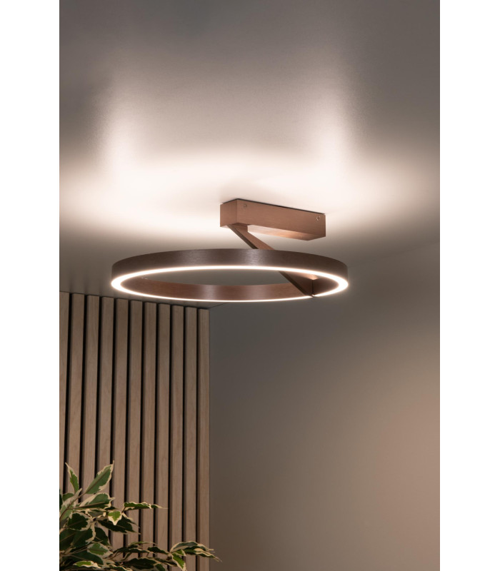 Lucide APPLAUSE - Flush ceiling light - Ø 40 cm - LED Dim. - CCT - 1x26W 2200K/4000K - Coffee | Premium-7