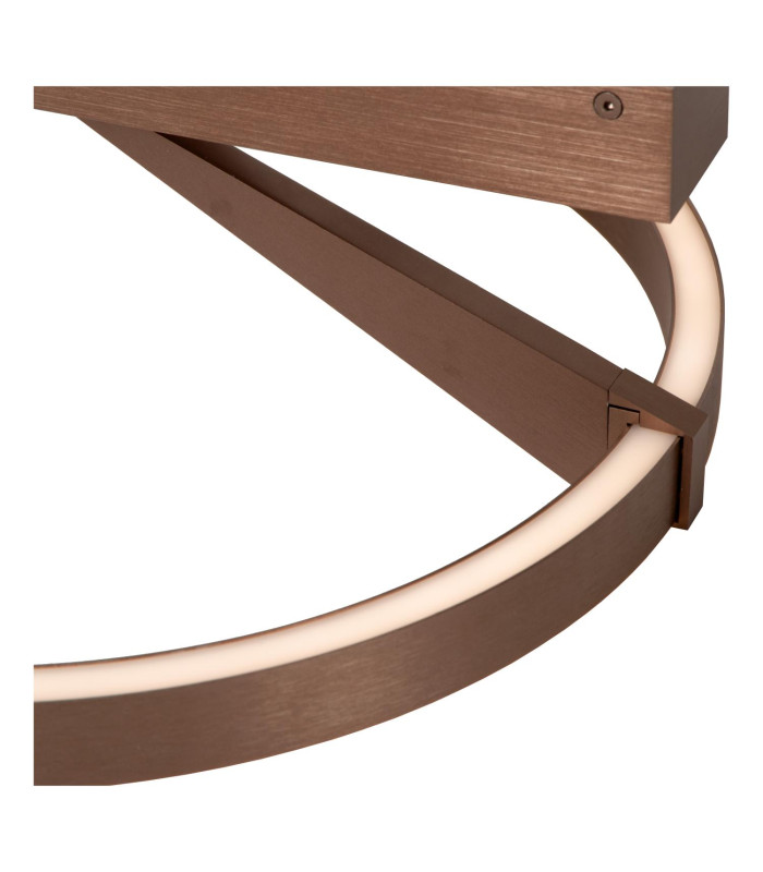 Lucide APPLAUSE - Flush ceiling light - Ø 40 cm - LED Dim. - CCT - 1x26W 2200K/4000K - Coffee | Premium-9
