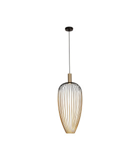 Lucide AURELIE - Pendant light - Ø 30 cm - 1xGU10 (MR11) - Gold | Vibes-1