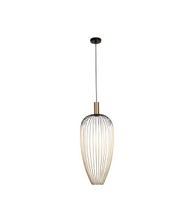 Lucide AURELIE - Pendant light - Ø 30 cm - 1xGU10 (MR11) - Gold | Vibes-2
