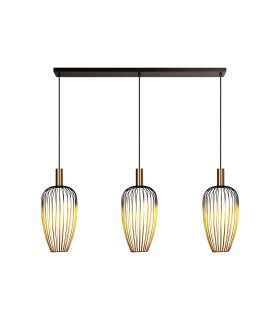 Lucide AURELIE - Pendant light - 3xGU10 (MR11) - Gold | Vibes-1
