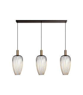 Lucide AURELIE - Pendant light - 3xGU10 (MR11) - Gold | Vibes-2