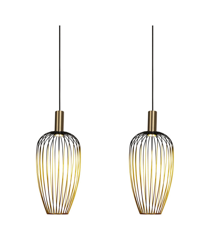 Lucide AURELIE - Pendant light - 3xGU10 (MR11) - Gold | Vibes-4