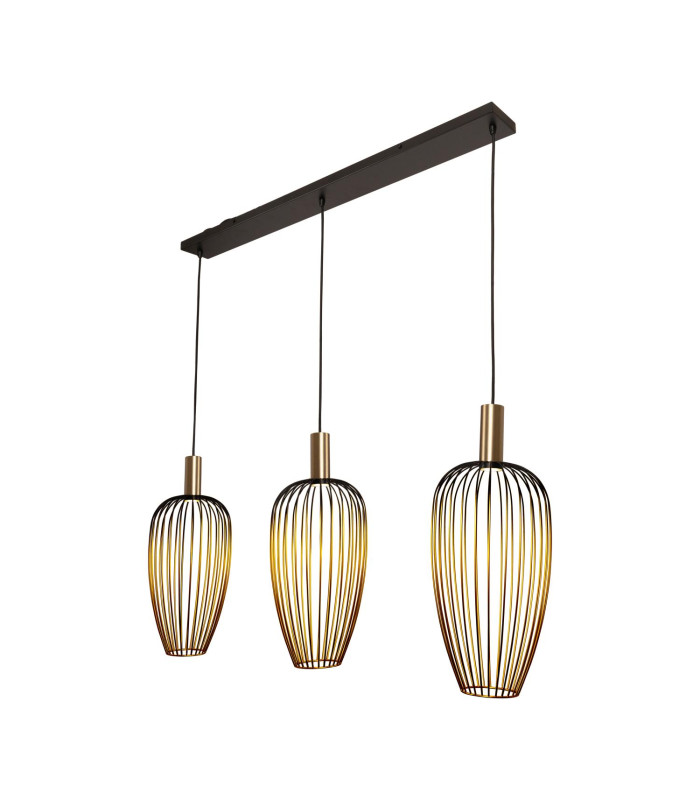Lucide AURELIE - Pendant light - 3xGU10 (MR11) - Gold | Vibes-5