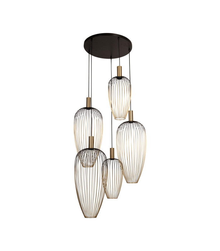 Lucide AURELIE - Pendant light - 5xGU10 (MR11) - Gold | Vibes-2