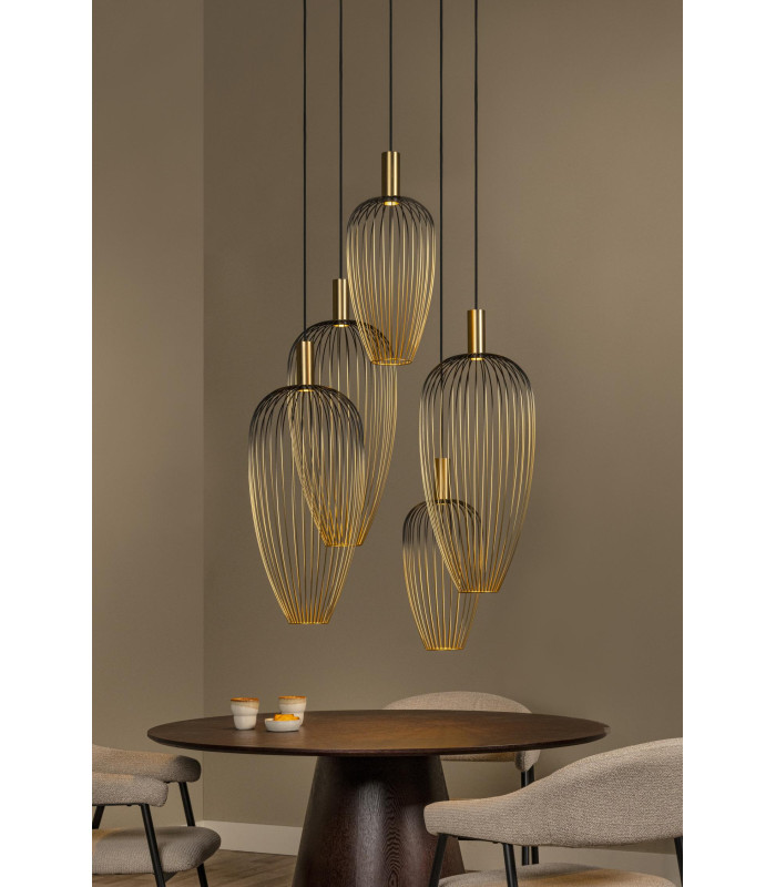 Lucide AURELIE - Pendant light - 5xGU10 (MR11) - Gold | Vibes-3