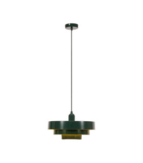 Lucide RUNA - Pendant light - Ø 35 cm - 1xE27 - Green | Essential-1