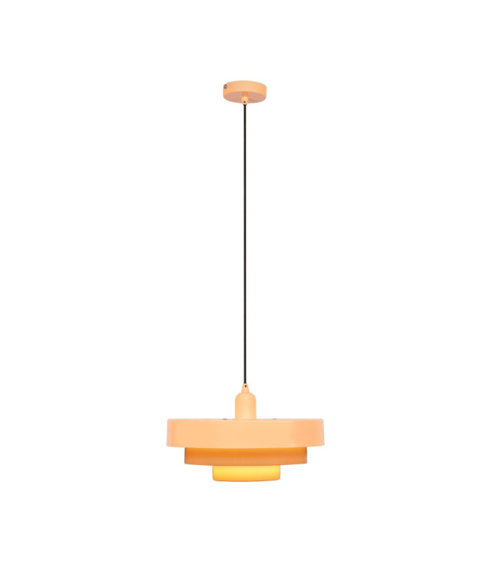 Lucide RUNA - Pendant light - Ø 35 cm - 1xE27 - Pink | Essential-1