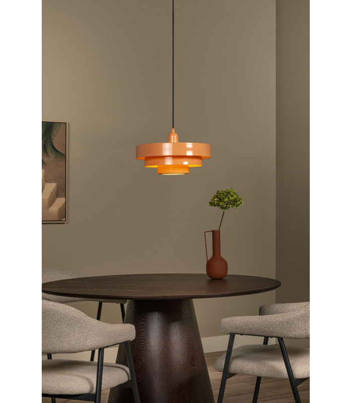 Lucide RUNA - Pendant light - Ø 35 cm - 1xE27 - Pink | Essential-3