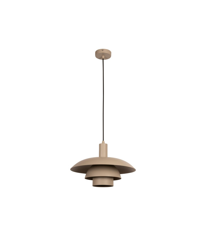 Lucide BRUNO - Pendant light - Ø 38 cm - 1xE27 - Taupe | Essential-2