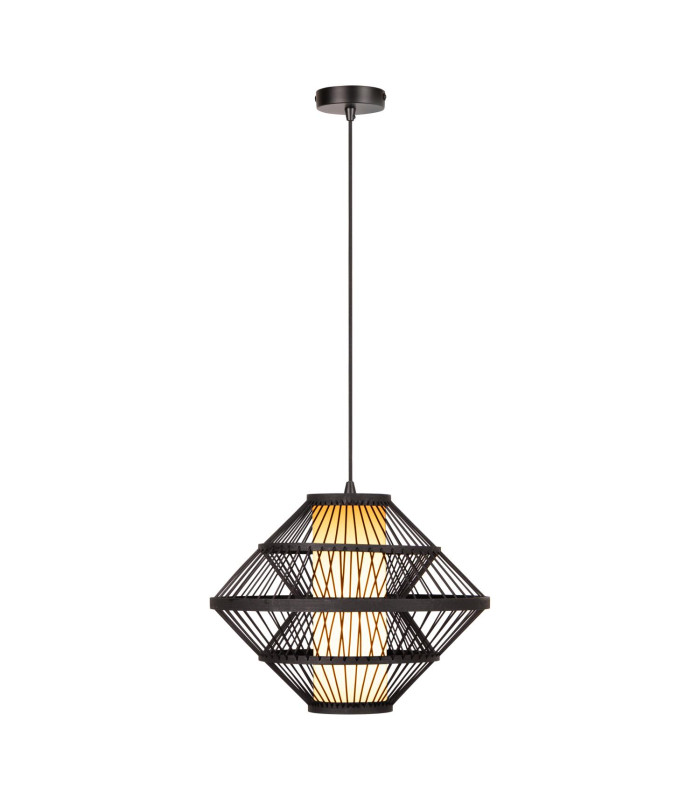Lucide PASQUINO - Pendant light - Ø 40 cm - 1xE27 - Black | Essential-1