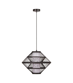 Lucide PASQUINO - Pendant light - Ø 40 cm - 1xE27 - Black | Essential-2